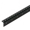 Guia rack acero simple agujeros M6 (2 metro)