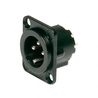 Neutrik - Base XLR D 3 macho negro